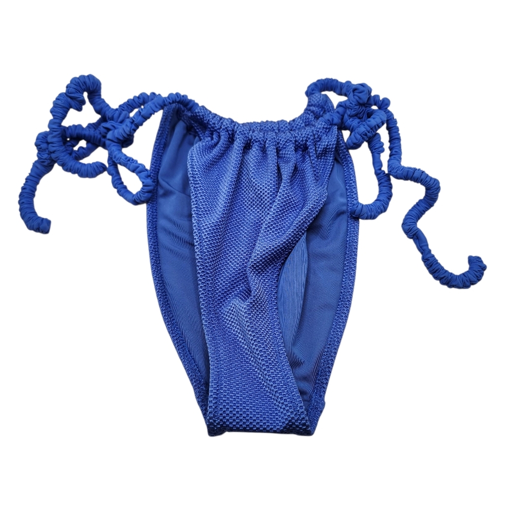 Aerie Royal Blue Tie Waist Cheekiest Bikini‎ Bottom Nwt Size Medium
